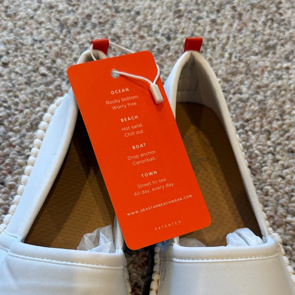 Sea Star Beachwear Women's White Espadrilles - Picture 2 of 4